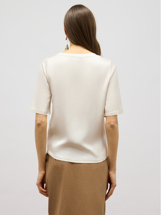 Oltre Oltre Blusa 2479R003042N021 Bianco Regular Fit