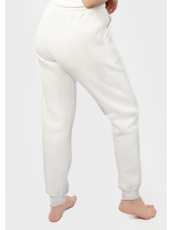 DKaren Sport DKaren Sport Spodnie materiałowe DK-K-P3 Écru Classic Fit