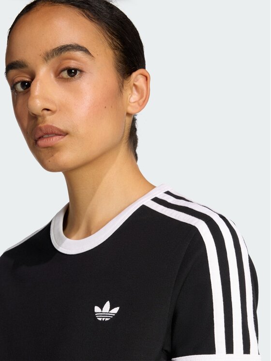 adidas adidas Marškinėliai 3 Stripes KD7980 Juoda Regular Fit
