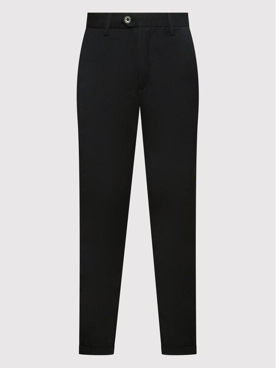Jack & Jones Jack & Jones Kalhoty z materiálu Marco 12159954 Černá Slim Fit