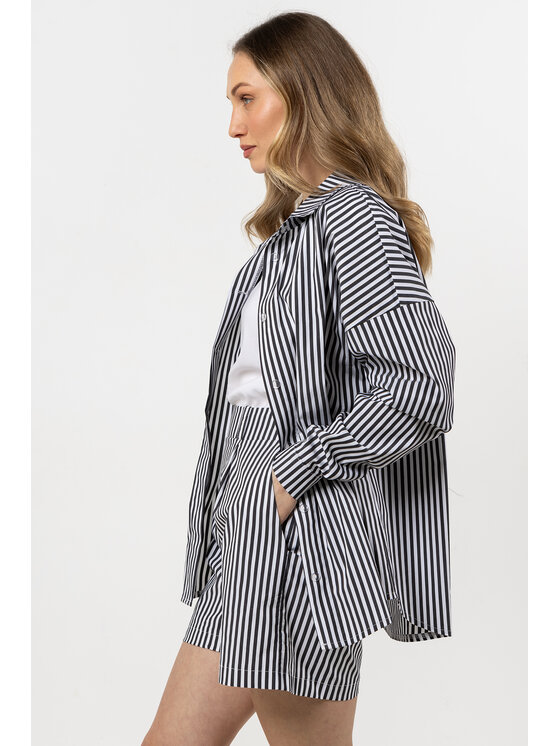Awama Awama Spodnie damskie A719 Czarny Basic Fit