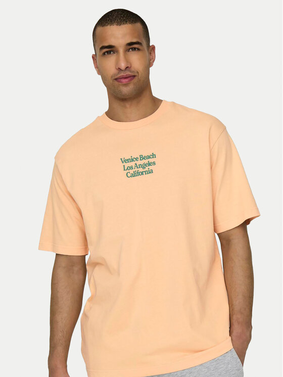 Only & Sons Only & Sons Тишърт Kenny 22028736 Розов Relaxed Fit