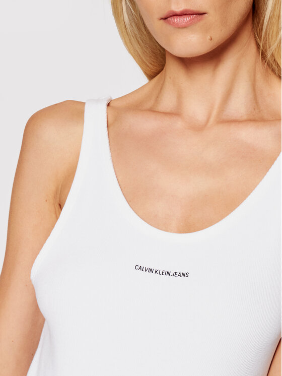 Calvin Klein Jeans Body J20J215696 Bianco Slim Fit • Modivo.it