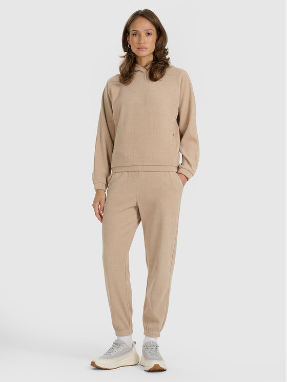 4F 4F Bluza CORDED FLOW Beżowy Regular Fit