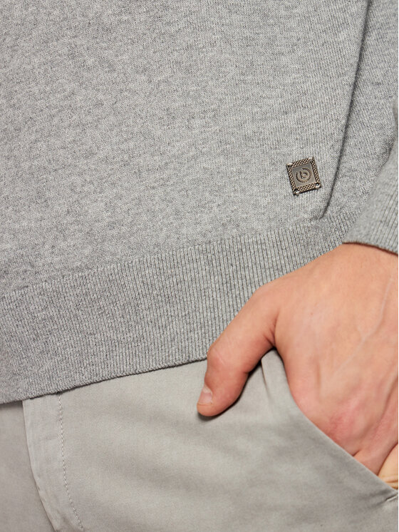 Bugatti Bugatti Rollkragenpullover 7700 65520 Grau Regular Fit