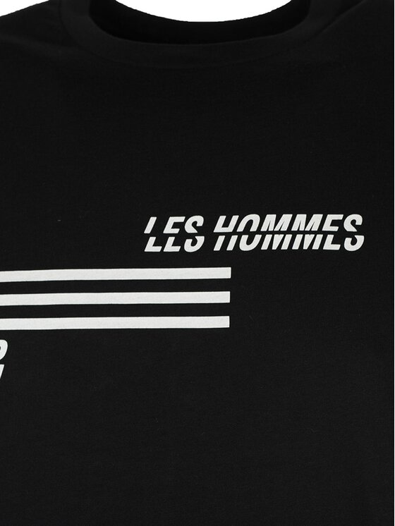 Les Hommes Les Hommes T-Shirt LJT208-700P | Contemporary Elegance Μαύρο Regular Fit