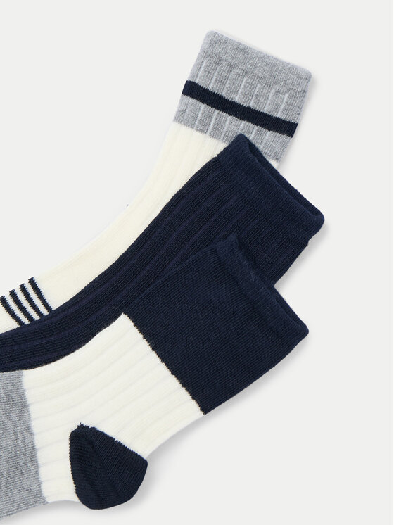 Mayoral Mayoral 3er-Set hohe Kindersocken 10805 Dunkelblau
