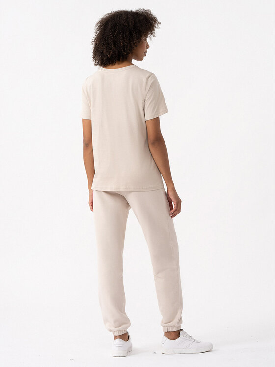 4F 4F Pantaloni da tuta 4FAW23TTROF472 Beige Regular Fit