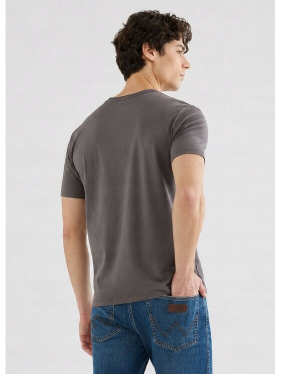 Wrangler Wrangler T-Shirt Small Graphic Tee Szary Oversize