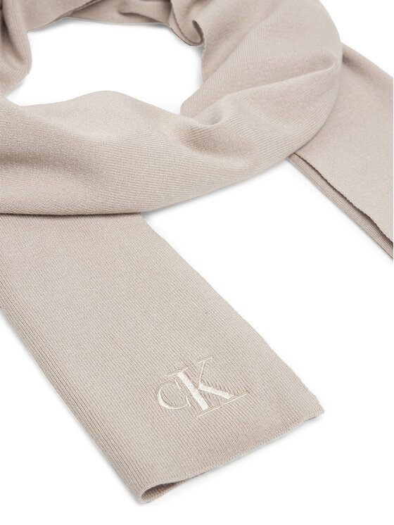 Calvin Klein Calvin Klein Szalik Fine LV04D8021G Beżowy