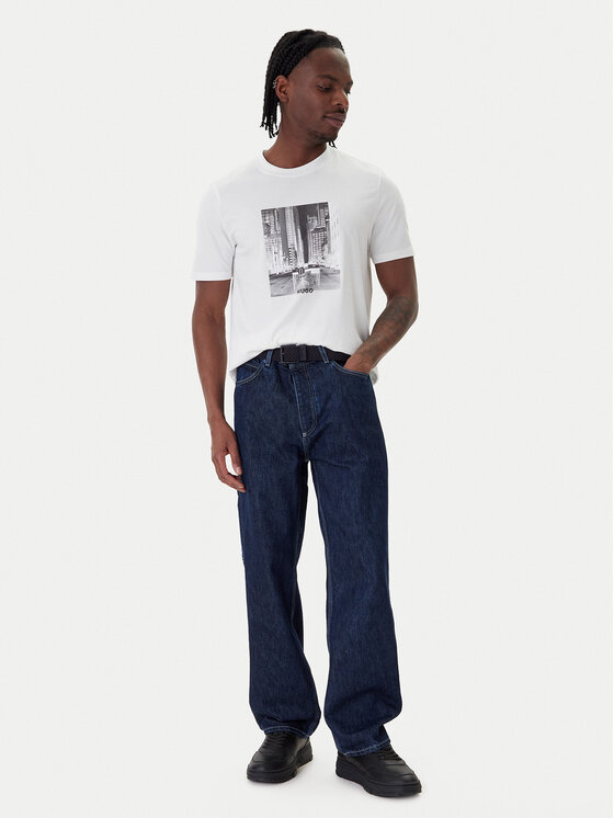 HUGO HUGO Farmer Carpenter 50553473 Sötétkék Baggy Fit