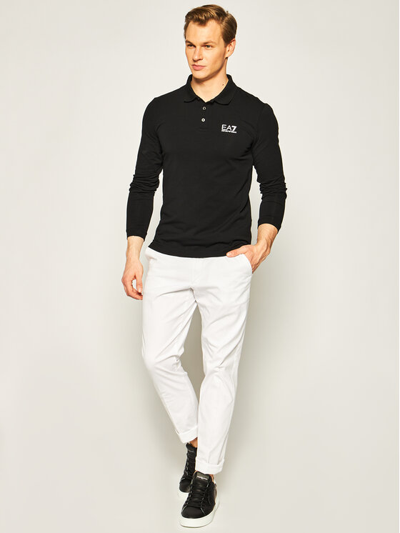 EA7 Emporio Armani EA7 Emporio Armani Polokošile 8NPF05 PJM5Z 1200 Černá Regular Fit
