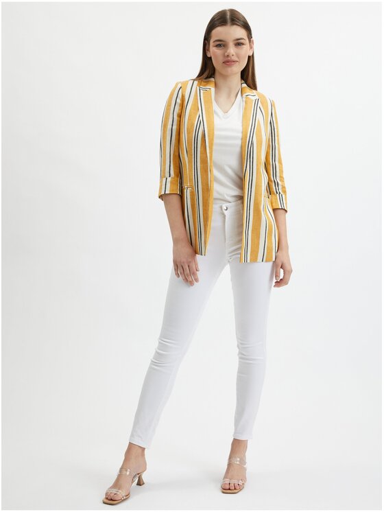 Orsay Orsay Marynarka 480329242000__38 Pomarańczowy Regular Fit