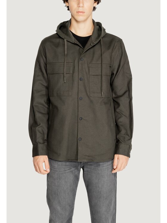 Antony Morato Antony Morato Camicia TWILL COTTON Verde To Fit