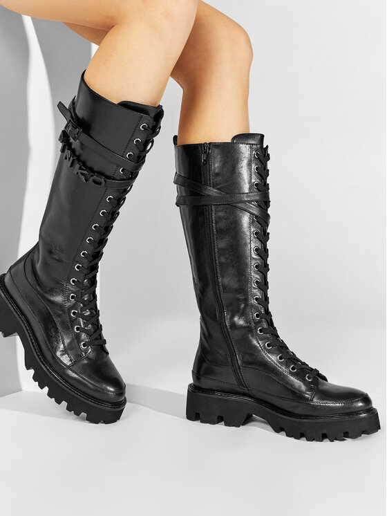 Pinko Žygio batai Rio Large Stivale AI 21-22 BLKS1 1H20XU Y7K6 Juoda •  Modivo.lt