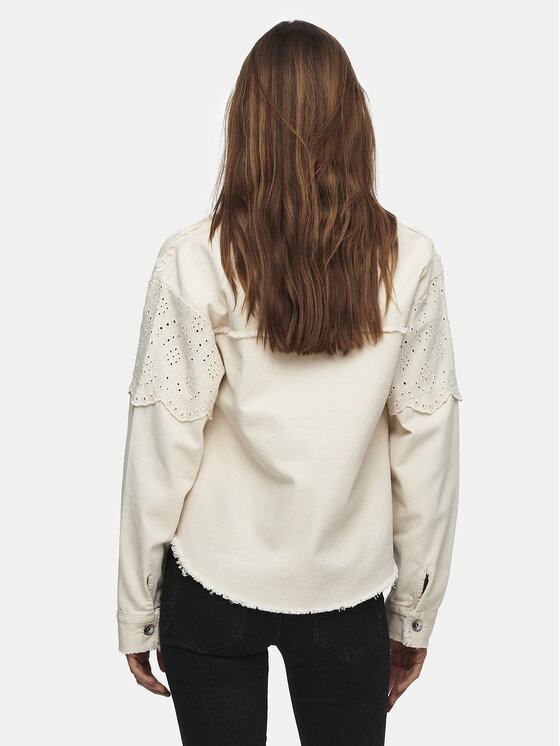 ONLY ONLY Джинсова куртка Elena 15232378 Бежевий Regular Fit