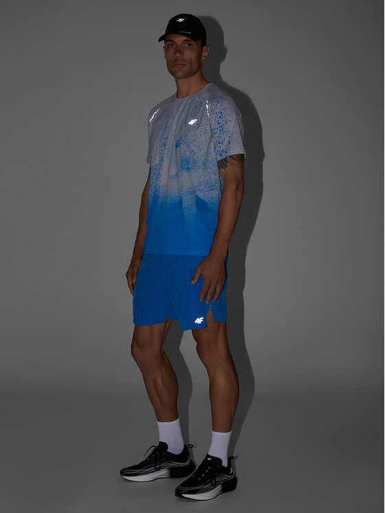 4F 4F Szorty sportowe FLOW MOTION Niebieski Regular Fit