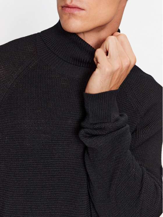 Calvin Klein Jeans Calvin Klein Jeans Rollkragenpullover J30J325093 Schwarz Regular Fit