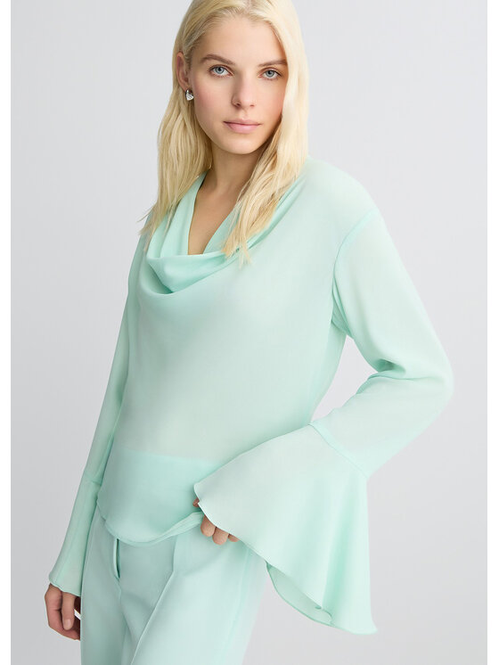 Liu Jo Liu Jo Blusa CA5374TS066X0687 Verde Regular Fit
