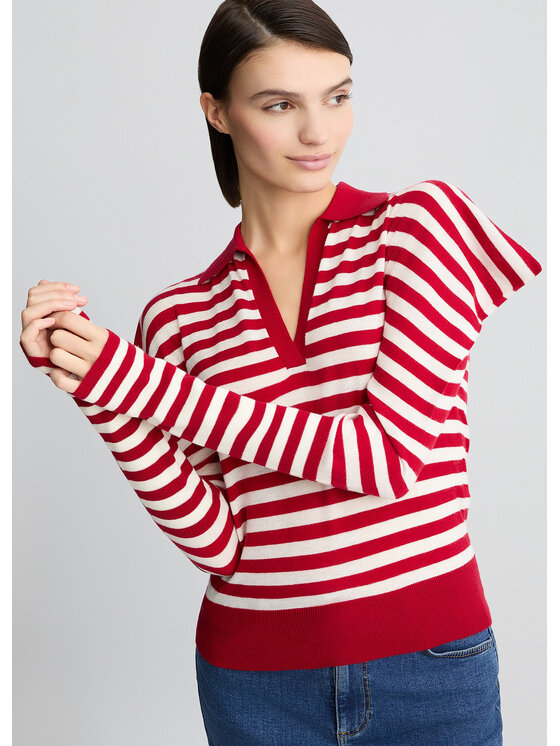 Liu Jo Liu Jo Sweter CA5102MA63OC3646 Czerwony Regular Fit