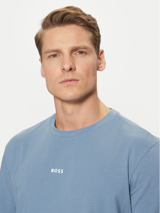 BOSS BOSS Majica Tchup 50473278 Svetlo modra Regular Fit