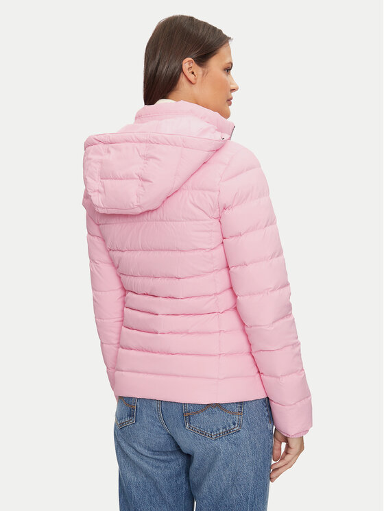 Tommy Jeans Tommy Jeans Geacă din puf Basic DW0DW18312 Roz Slim Fit