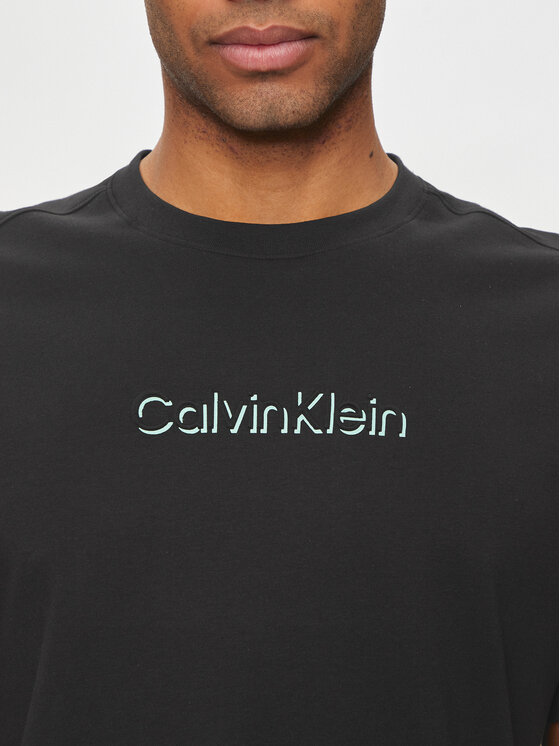 Calvin Klein Calvin Klein Marškinėliai Shadow Embosed Logo K10K113105 Juoda Regular Fit