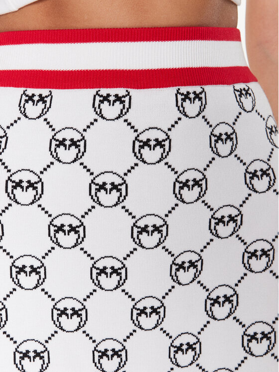 PINKO Pinko Mini krilo Adamite 100448 A0KS Écru Slim Fit