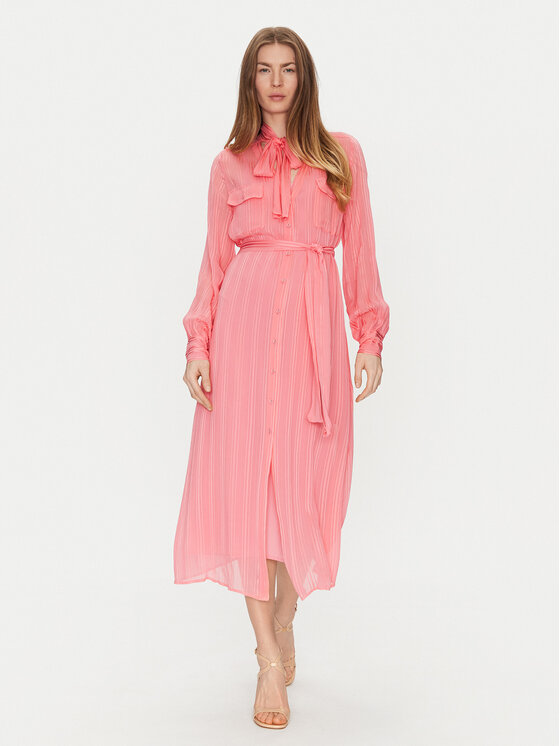 TWINSET TWINSET Košilové šaty 251TP2260 Oranžová Loose Fit