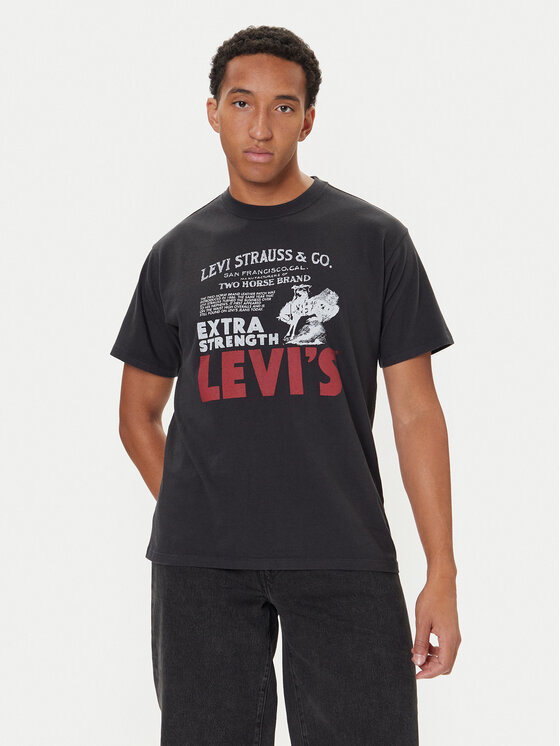 Levi's® Levi's® Tricou 87373-0224 Negru Relaxed Fit