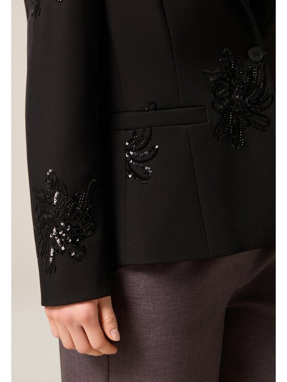 Oltre Oltre Giacca outdoor Q016R004639N033 Nero Slim Fit