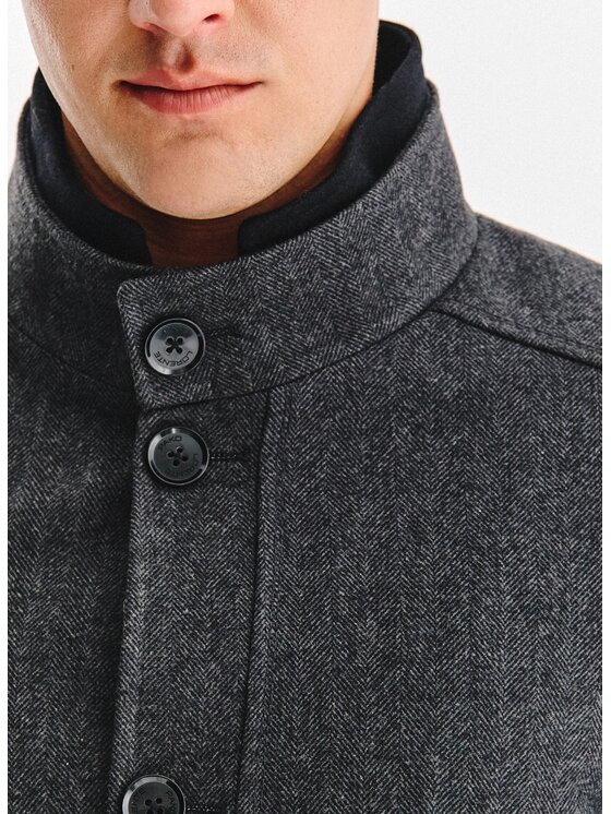 Pako Lorente Pako Lorente Płaszcz zimowy P25WF-7X-012 Szary Classic Fit