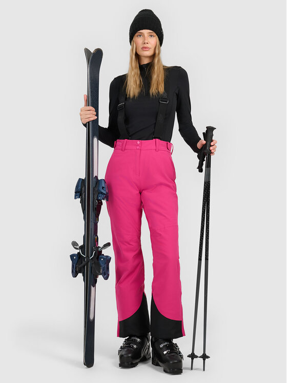 4F 4F Spodnie narciarskie SKIWEAR Różowy Regular Fit