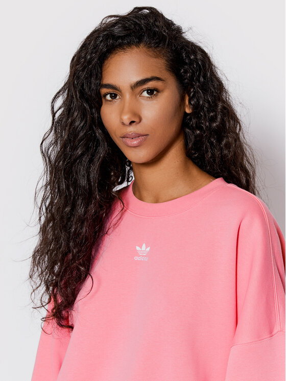 adidas adidas Bluză adicolor Essentials HJ7870 Roz Relaxed Fit