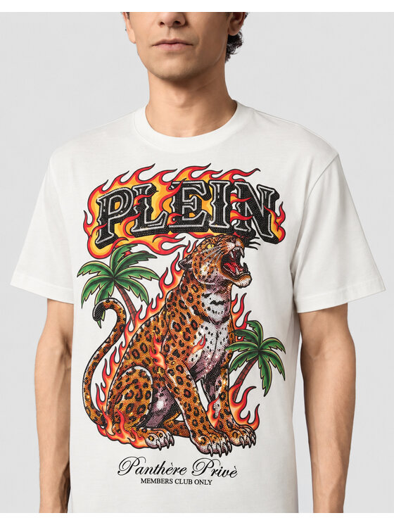 PHILIPP PLEIN PHILIPP PLEIN T-Shirt 32089 Bílá Regular Fit