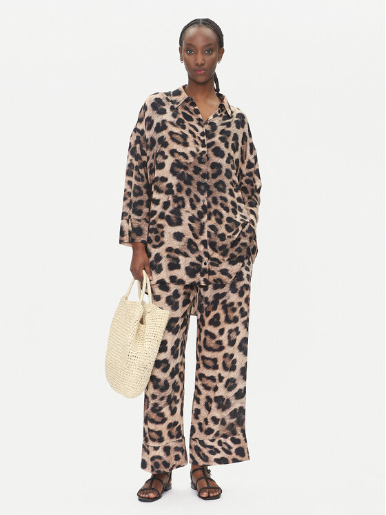 LOLA CASADEMUNT LOLA CASADEMUNT Srajca LS2515033 Rjava Relaxed Fit