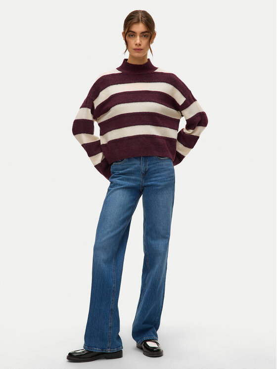 Vero Moda Vero Moda Sveter Inez 10331538 Fialová Regular Fit