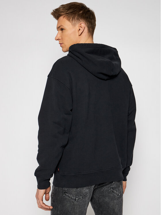 Levi's® Levi's® Džemperis ar kapuci Graphic 38479-0039 Melns Relaxed Fit