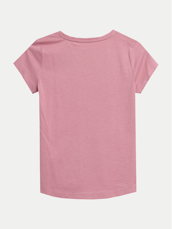 4F 4F T-Shirt 4FJWSS24TTSHF1110 Różowy Regular Fit