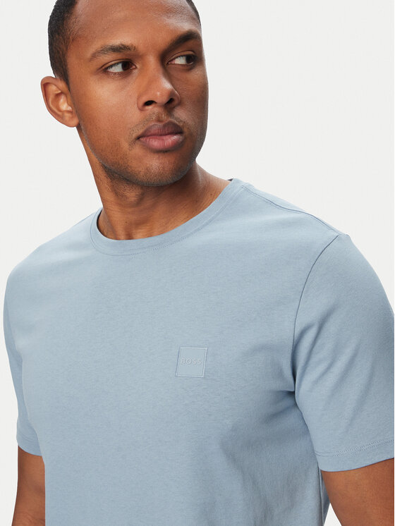 BOSS BOSS T-shirt Tales 50508584 Svijetlo plava Regular Fit