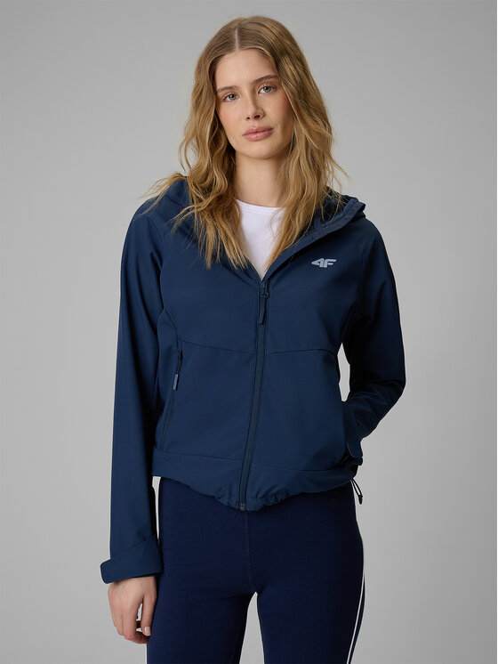 4F 4F Kurtka przejściowa SS MIDSHOP TEXTILE Granatowy Regular Fit