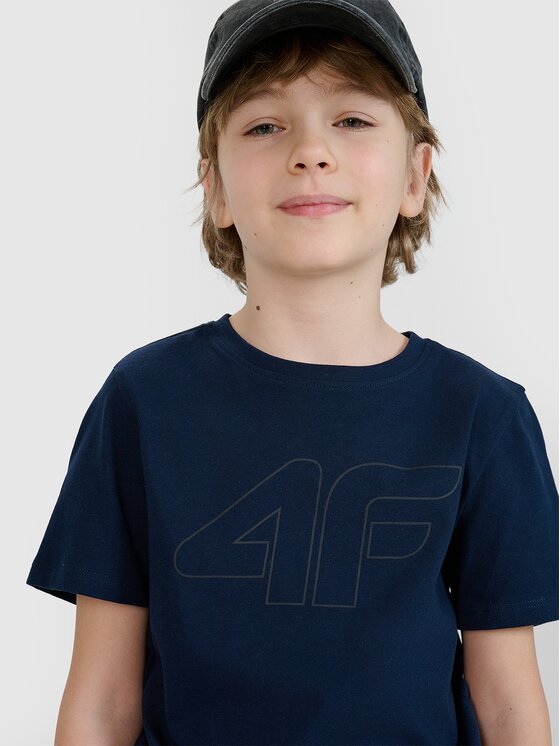 4F 4F T-shirt 4FJWSS25TTSHM2179-31S Blu Regular Fit