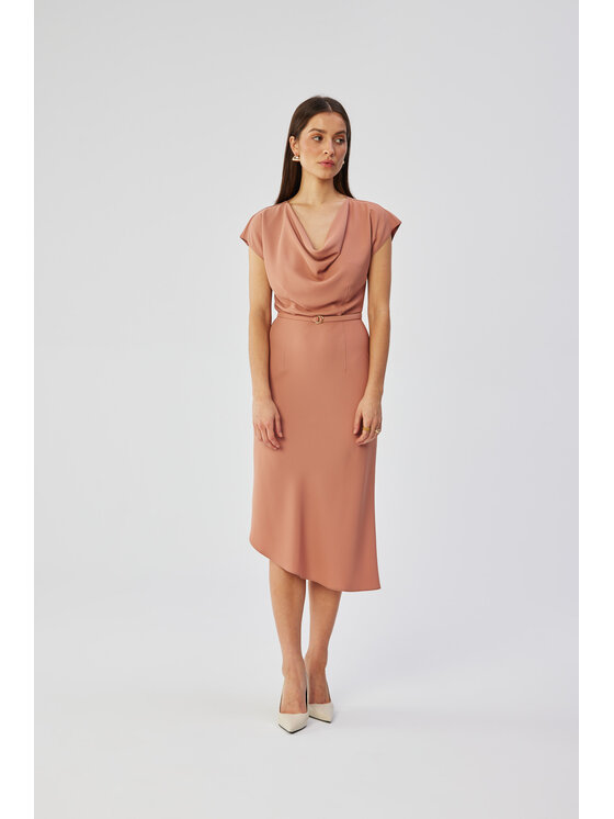 Stylove Stylove Večerní šaty S362 Růžová Comfortable Fit