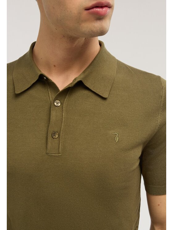 Trussardi Trussardi Sweter M0638000068N035 Zielony Regular Fit