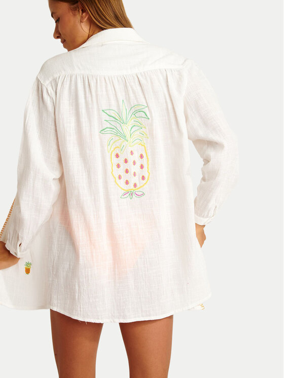 Banana Moon Banana Moon Särk Mika Yesenia LTL10 Valge Regular Fit