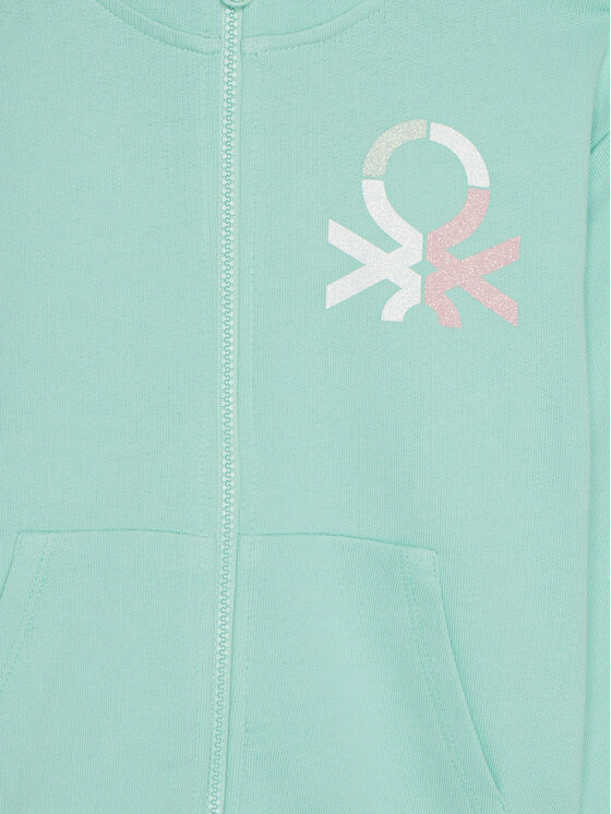United Colors Of Benetton United Colors Of Benetton Majica dugih rukava 3J68C504N Zelena Regular Fit