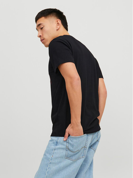 Jack & Jones Jack & Jones Tričko Corp 12233999 Čierna Standard Fit