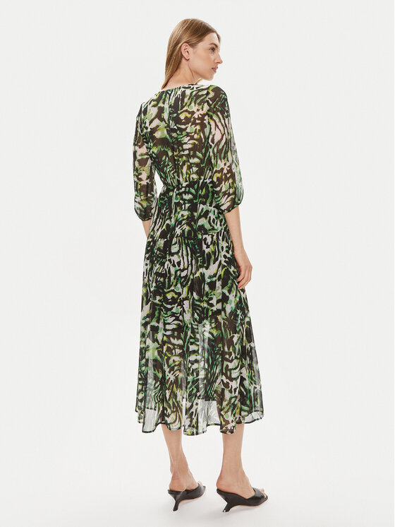 Morgan Morgan Rochie de vară 241-RIMPA.F Verde Regular Fit