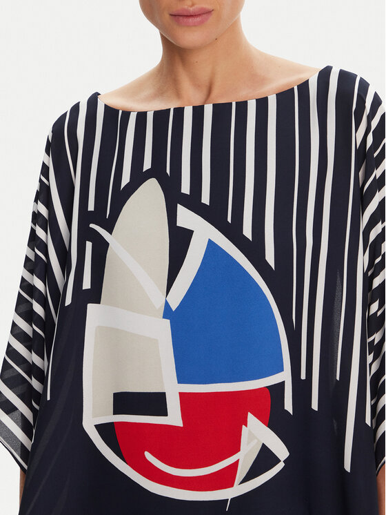 Joseph Ribkoff Joseph Ribkoff Bluza 251180 Mornarsko modra Relaxed Fit