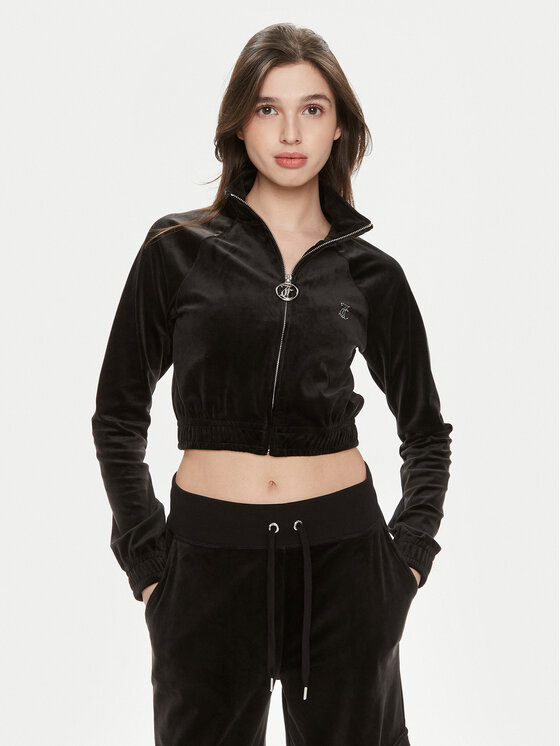 Juicy Couture Mikina Tasha JCWCT24306 Čierna Slim Fit